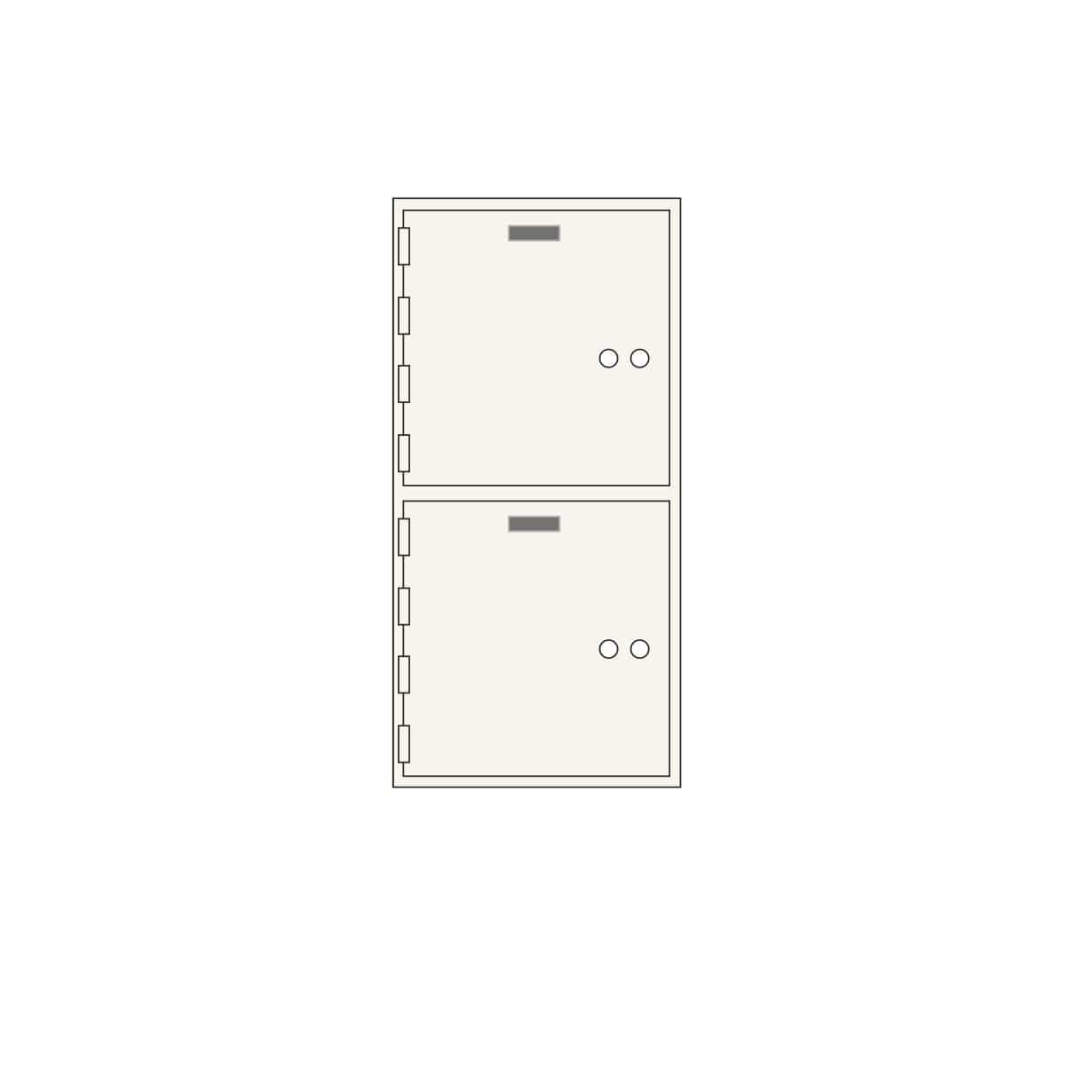 SoCal Bridgeman AXN-2 Modular Depository Safe | 2 x [10"x10"] Deposit Boxes
