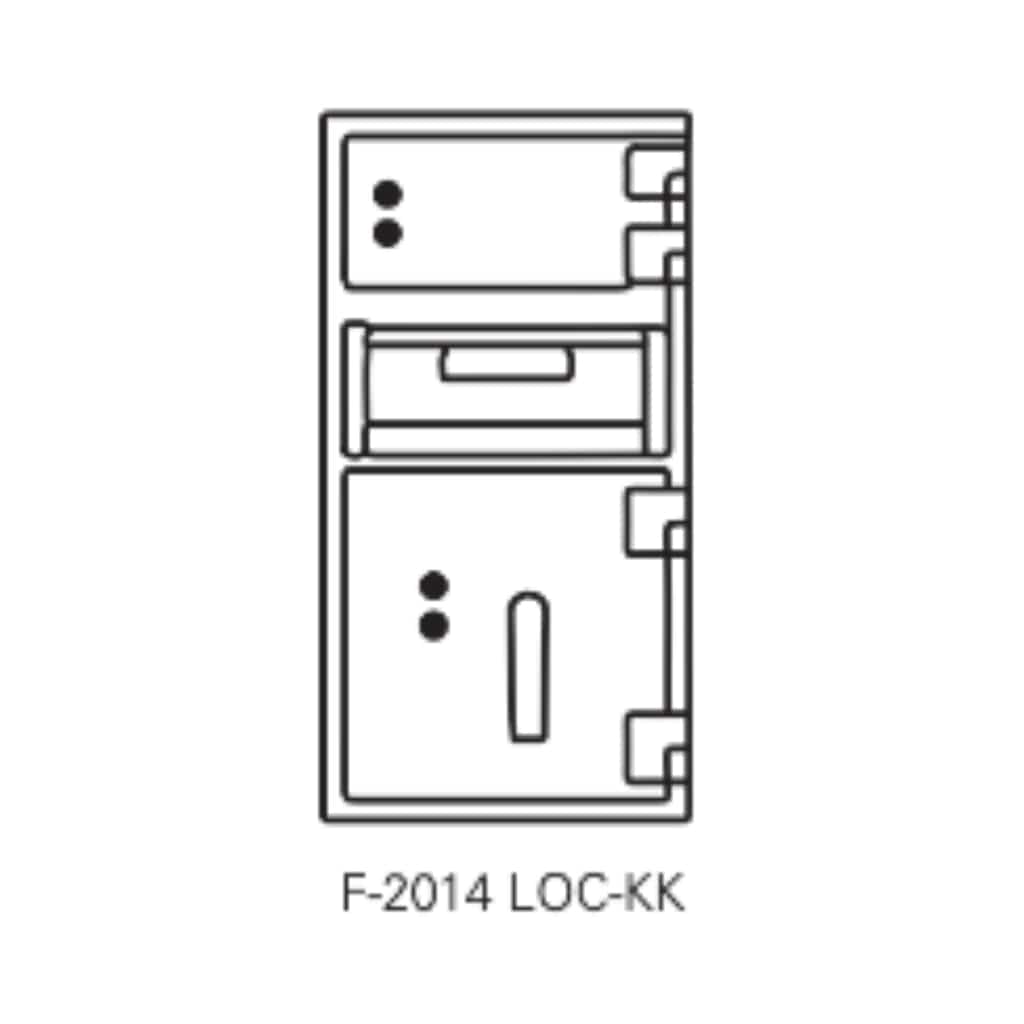 SoCal Bridgeman F-2014-LOC-KK International Fortress Depository Safe | B-Rated | Drop Box | Key Lock
