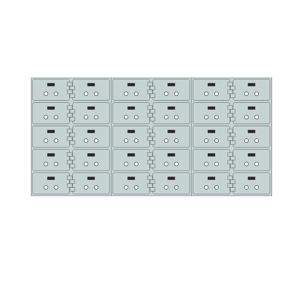SoCal Bridgeman SD-30 Modular Safe Deposit Boxes | 30 x [3"x5"] Security Boxes