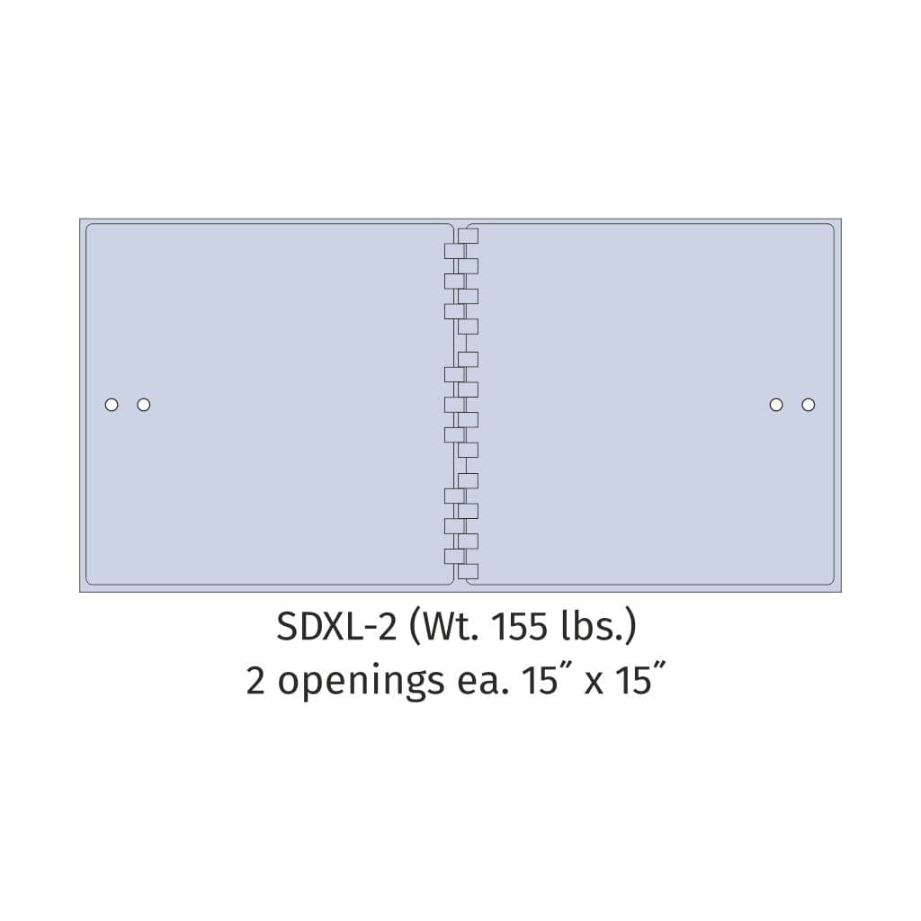 SoCal Bridgeman SDXL-2 Modular Teller Lockers | 2 x [15&quot;x15&quot;] Security Boxes