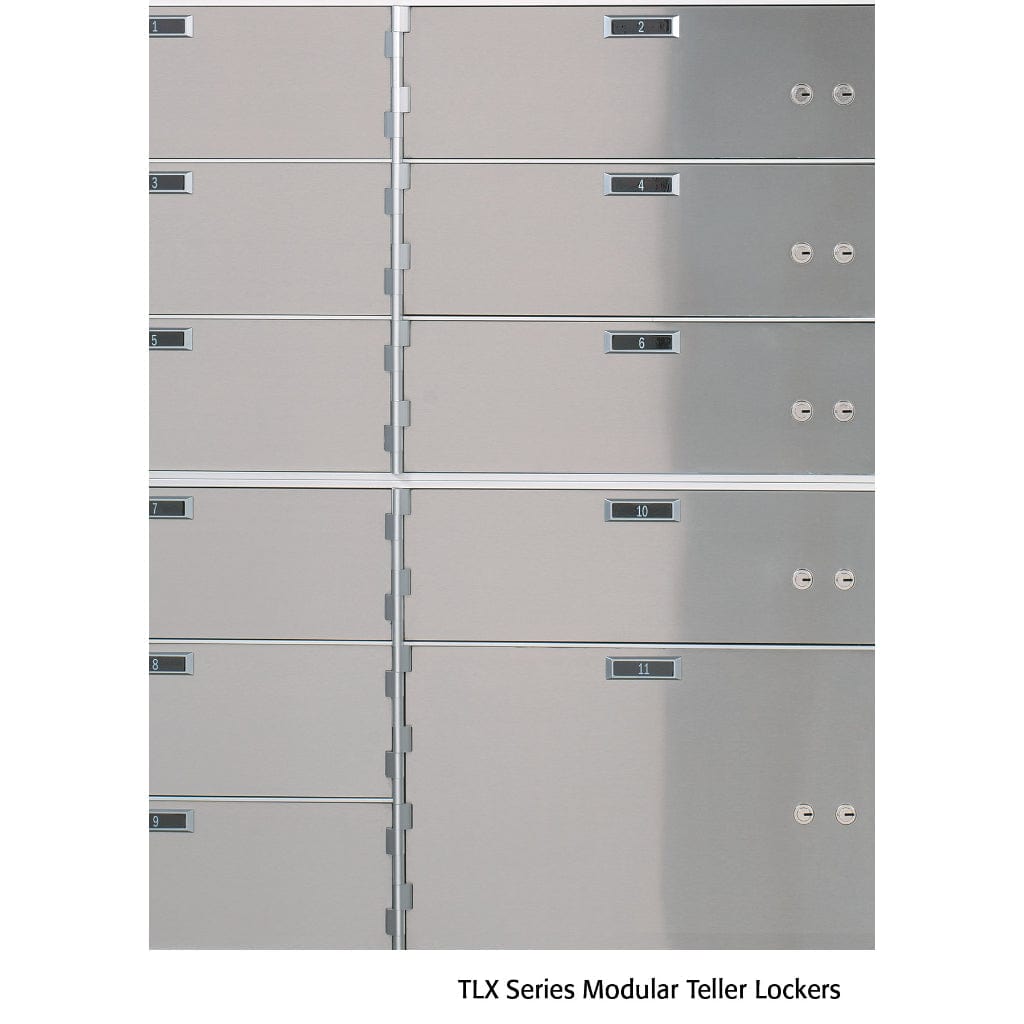 SoCal Bridgeman SDXL-4 Modular Teller Lockers | 2 x [5&quot;x15&quot;] + 2 x [10&quot;x15&quot;] Security Boxes