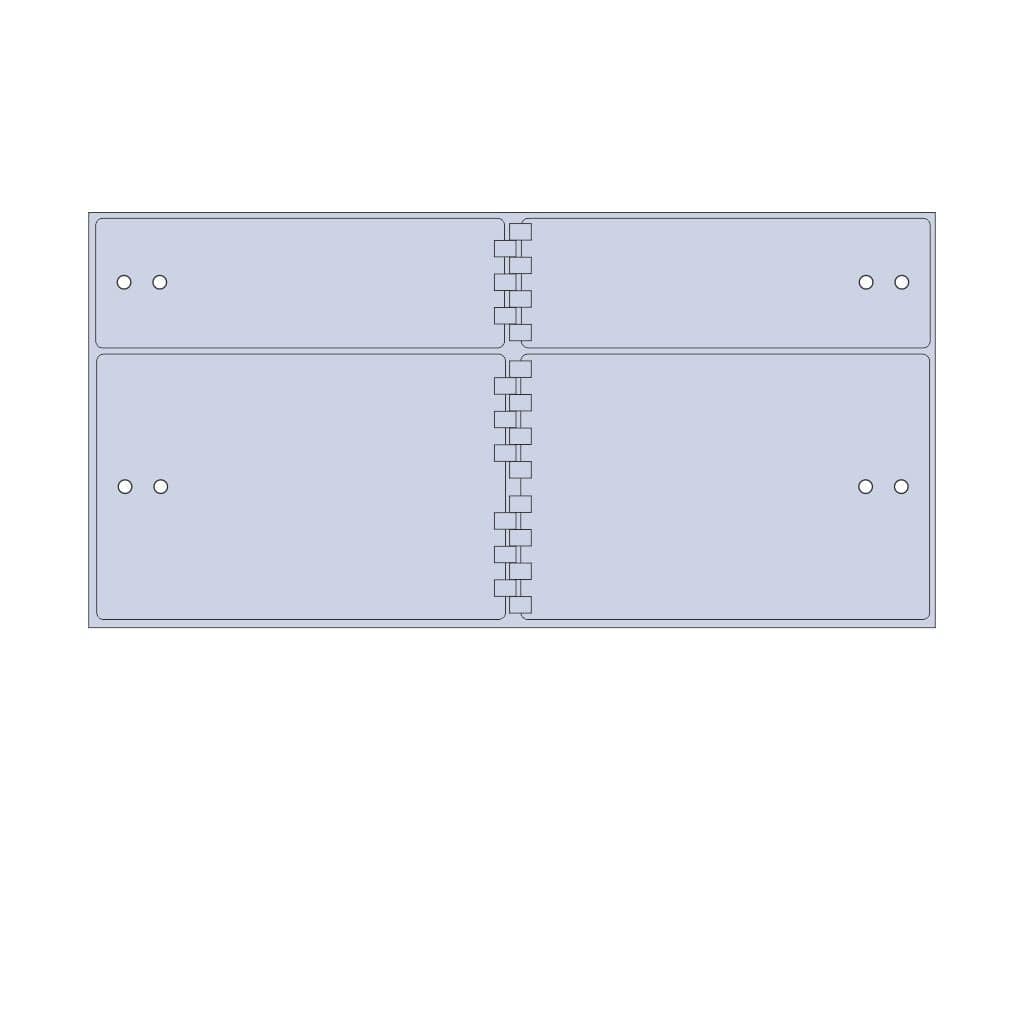 SoCal Bridgeman SDXL-4 Modular Teller Lockers | 2 x [5"x15"] + 2 x [10"x15"] Security Boxes