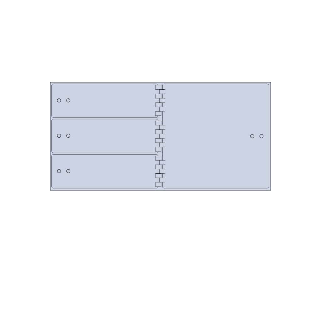 SoCal Bridgeman SDXL-4R Modular Teller Lockers | 3 x [5"x15"] + 1 x [15"x15"] Security Boxes