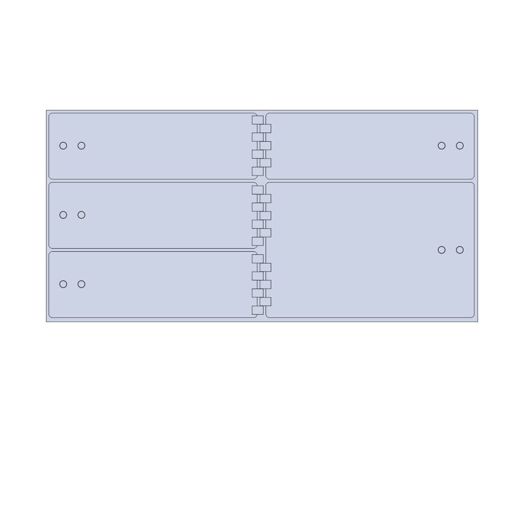 SoCal Bridgeman SDXL-5R Modular Teller Lockers | 4 x [5"x15"] + 1 x [10"x15"] Security Boxes