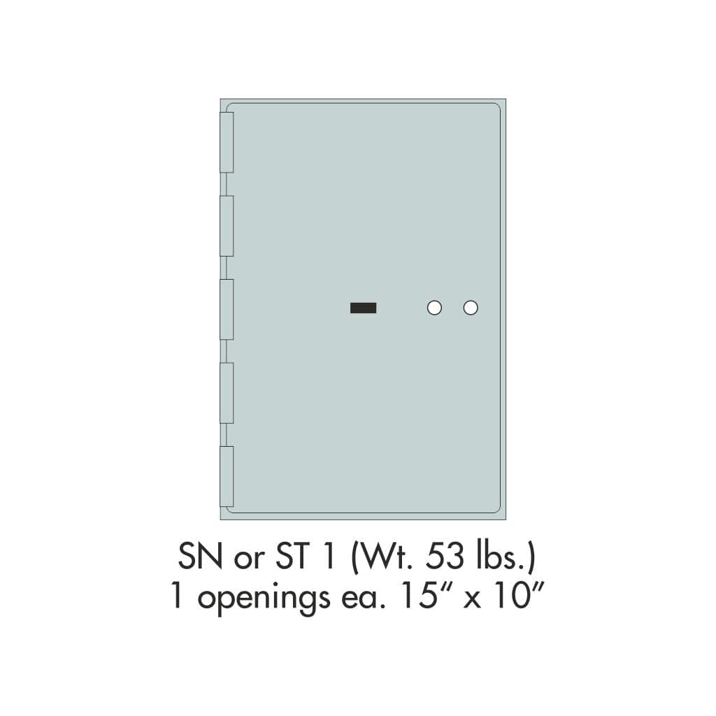 SoCal Bridgeman SN-1 Modular Safe Deposit Boxes | 1 x [15"x10"] Security Box