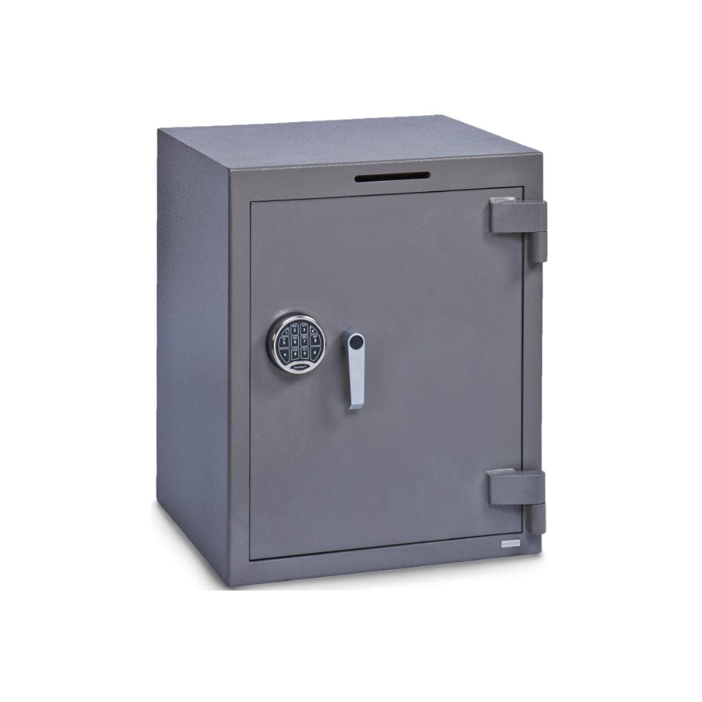 SoCal Bridgeman UC-3024E International Fortress Depository Safe &amp; Utility Chest | B-Rated | Drop Slot | Electronic Lock