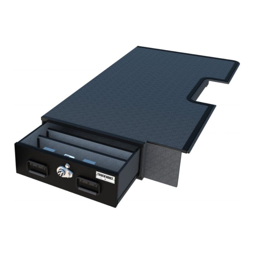 TruckVault 1 Drawer Half Width Covered Bed Line for Nissan Titan (2016-2020) | Combination Lock | Heat Resistant