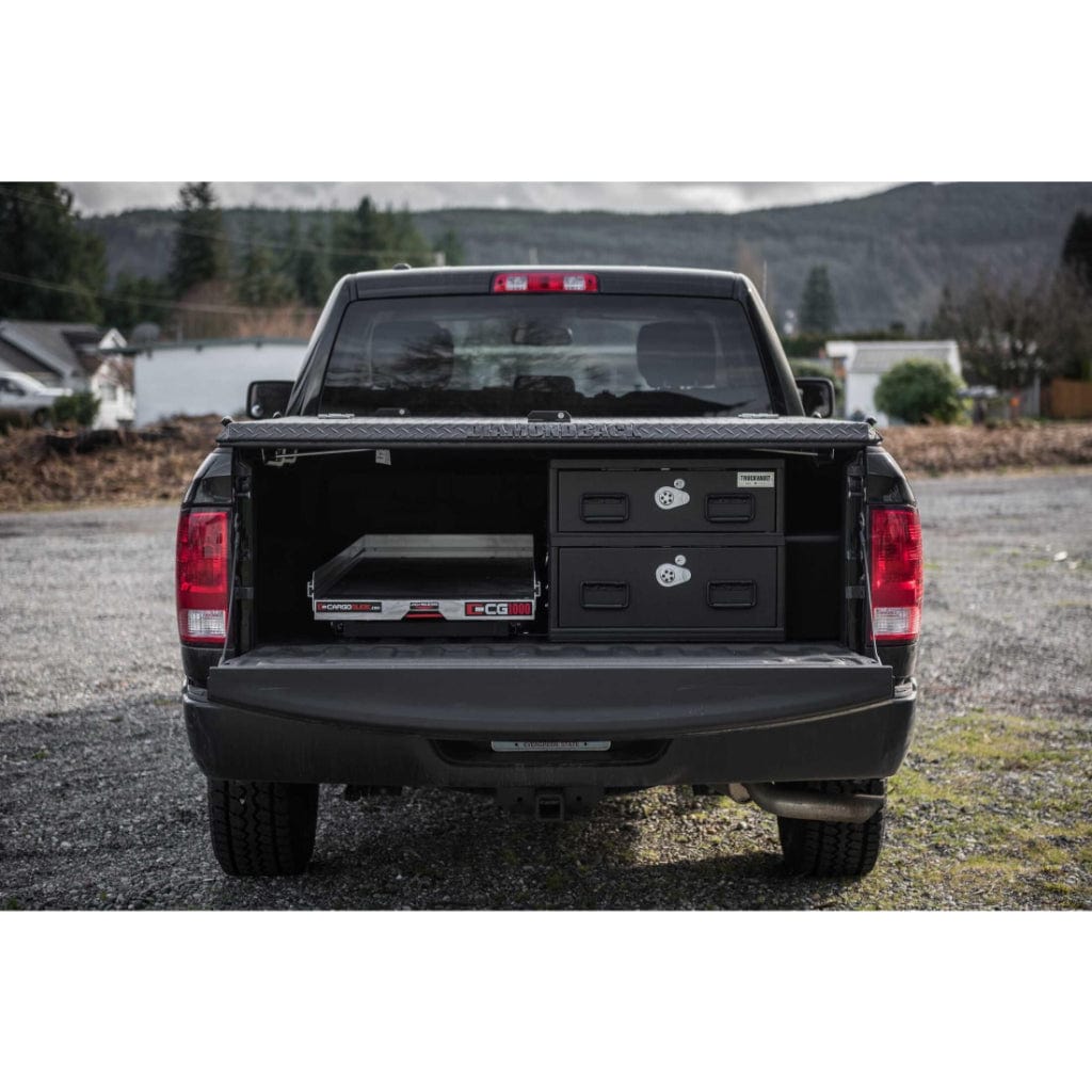 TruckVault 1 Drawer Half Width Covered Bed Line for Toyota Tacoma (2005-2020) | Combination Lock | Heat Resistant
