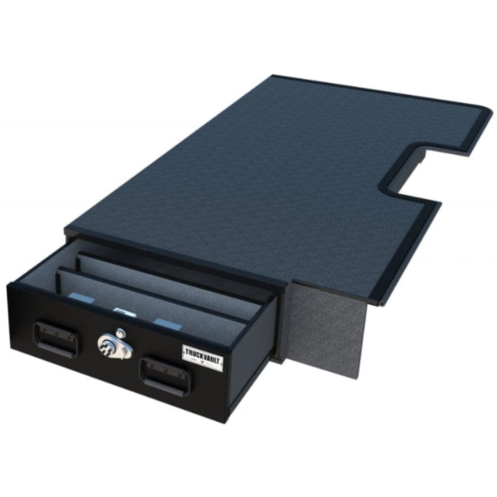 TruckVault 1 Drawer Half Width Covered Bed Line for Toyota Tundra (2007-2020) | Combination Lock | Heat Resistant