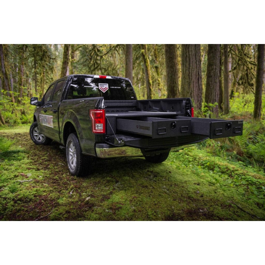 TruckVault 2 Drawer All-Weather Line for Chevrolet Silverado (2020) | Heavy Duty Weatherproof Exterior | 300 lbs Drawer Capacity