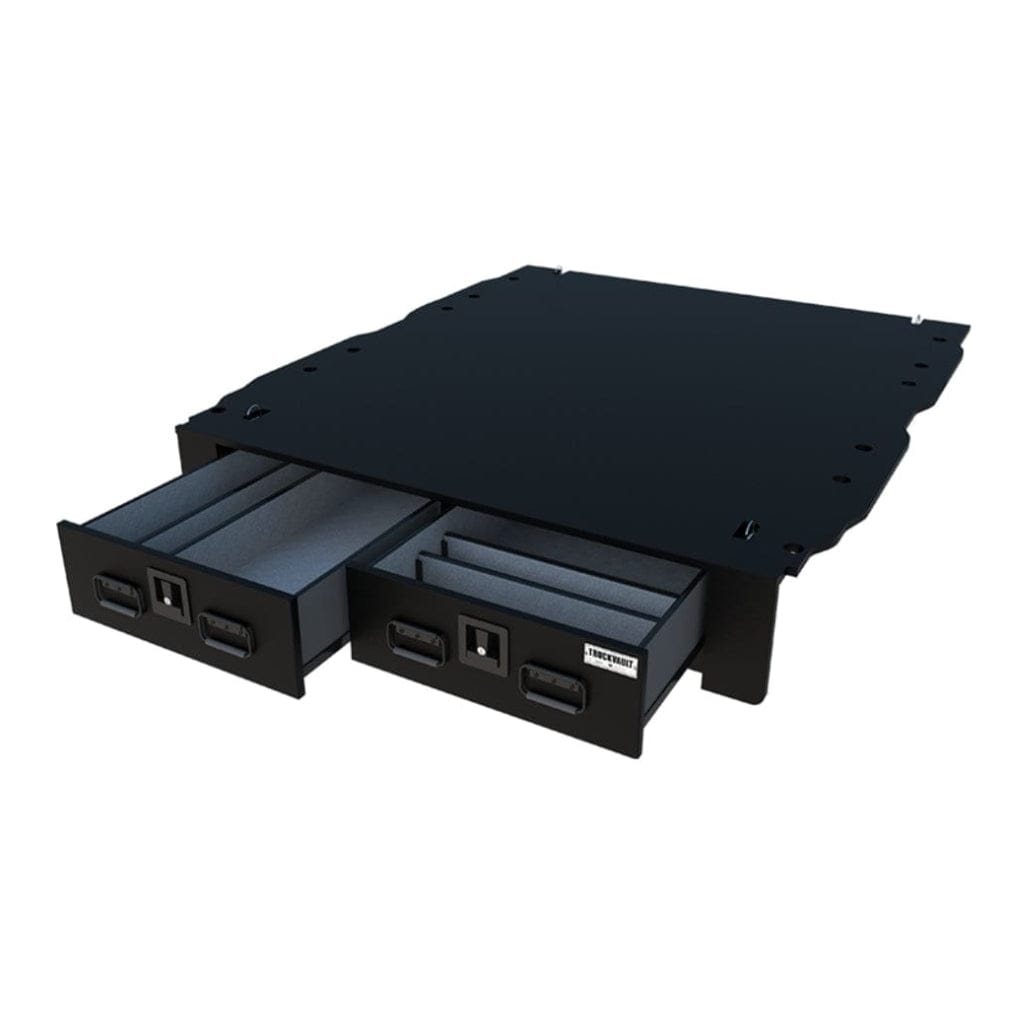 TruckVault 2 Drawer All-Weather Line for Nissan Titan (2016-2020) | Heavy Duty Weatherproof Exterior | 300 lbs Drawer Capacity