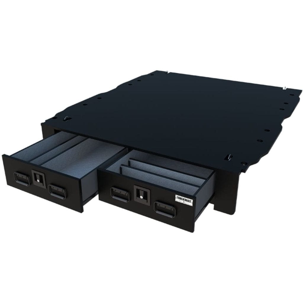 TruckVault 2 Drawer All-Weather Line for Toyota Tundra (2007-2020) | Heavy Duty Weatherproof Exterior | 300 lbs Drawer Capacity