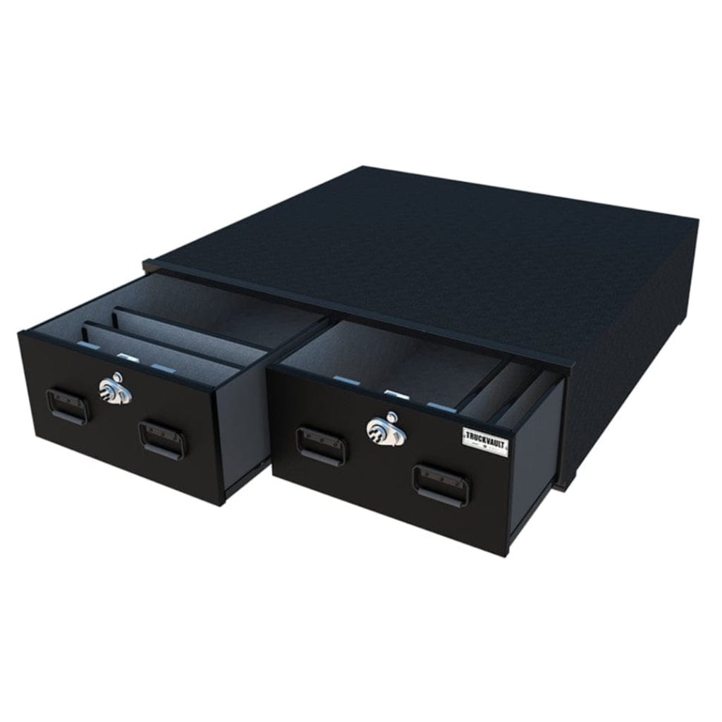 TruckVault 2 Drawer Base Line for Ford Bronco | Combination Lock | 2 Even-Width Drawers