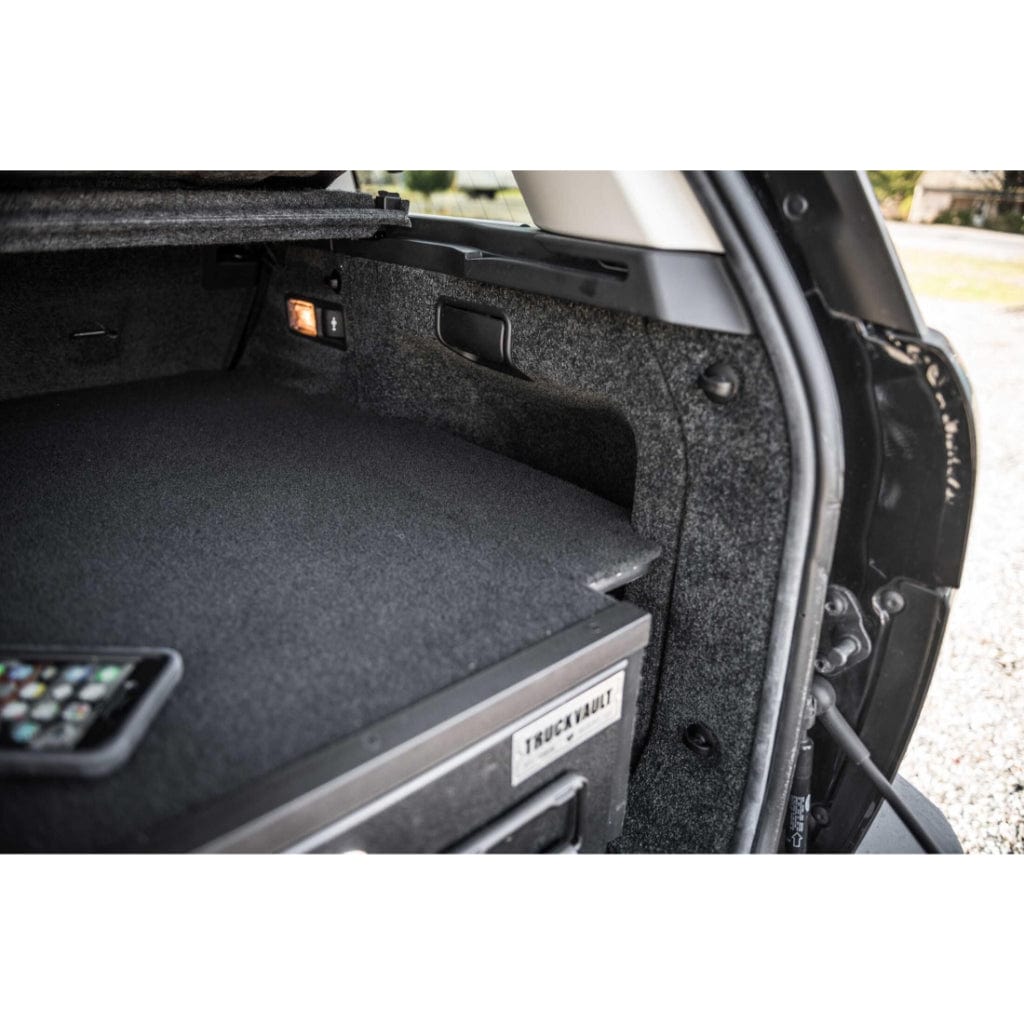 TruckVault 2 Drawer Base Line for Jeep Wrangler 2 Doors (2018-Current) | Combination Lock | 2 Even-Width Drawers