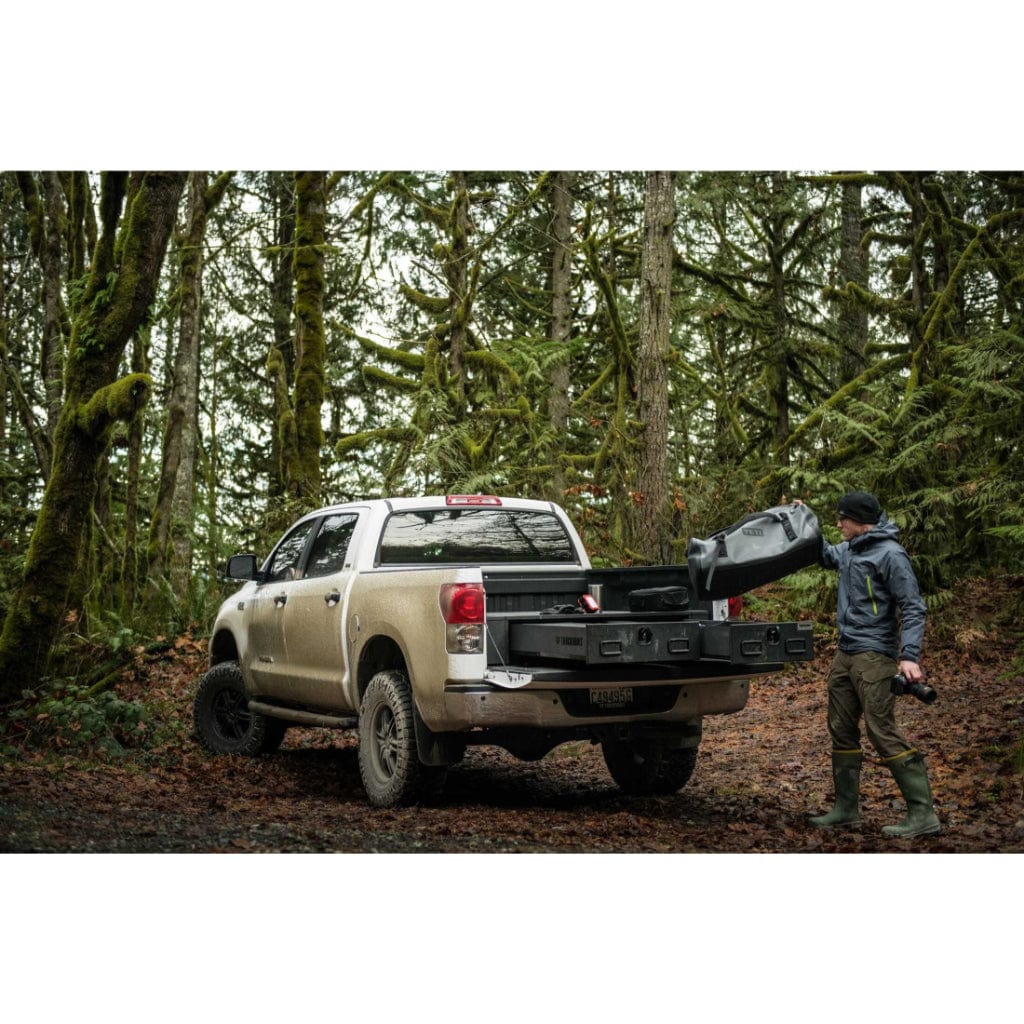 TruckVault 2 Drawer Offset All-Weather Line for Chevrolet Silverado (2019) | 60-40 Offset Width | 300 lbs Drawer Capacity