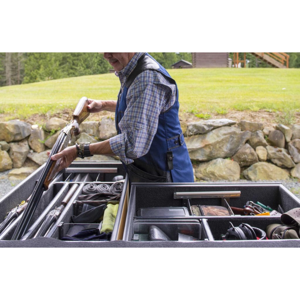 TruckVault 2 Drawer Offset Base Line for Chevrolet Tahoe (2015-Current) | Combination Lock | 60-40 Split Drawers