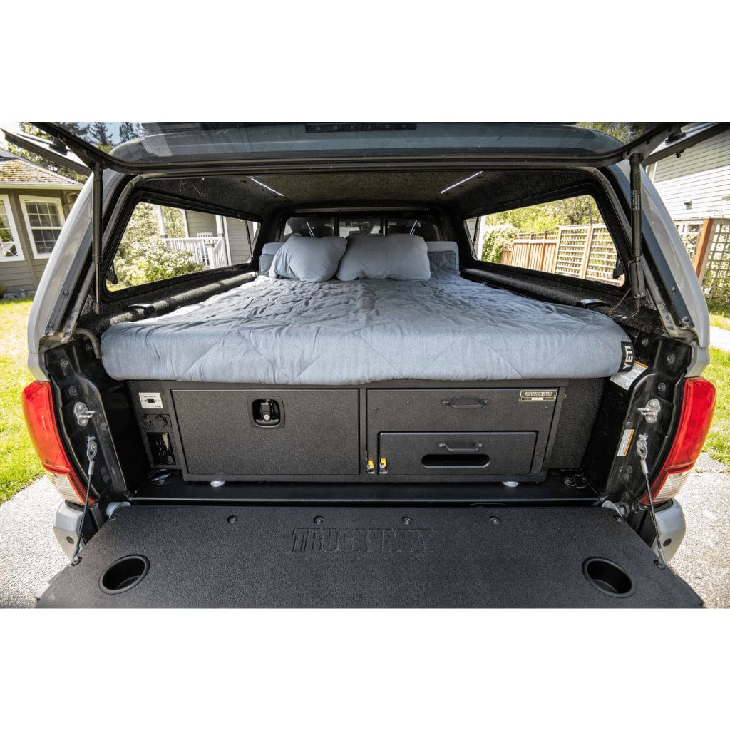 TruckVault Base Camp 1 Pick Up Series | Camping Gear Storage Drawer | 2-Person Sleeping Platform