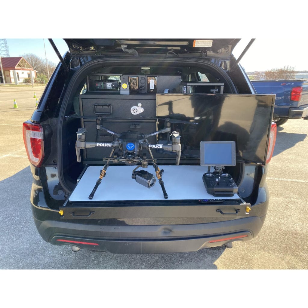 TruckVault Drone Responder 7 SUV Drone Responder Line | 1 Drone & 1 Parts Storage Drawer | Radio Panel with Power Outlets | In-drawer TTP Power