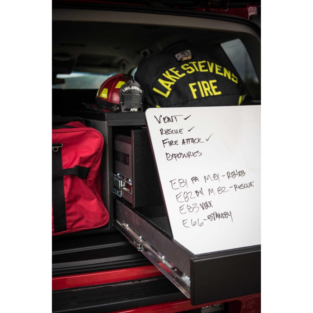 TruckVault Responder 5 SUV Responder Line | T-Handle with Key Lock | 1 File Drawer &amp; 2 Small Cubbies | 1 Map Board Drawer