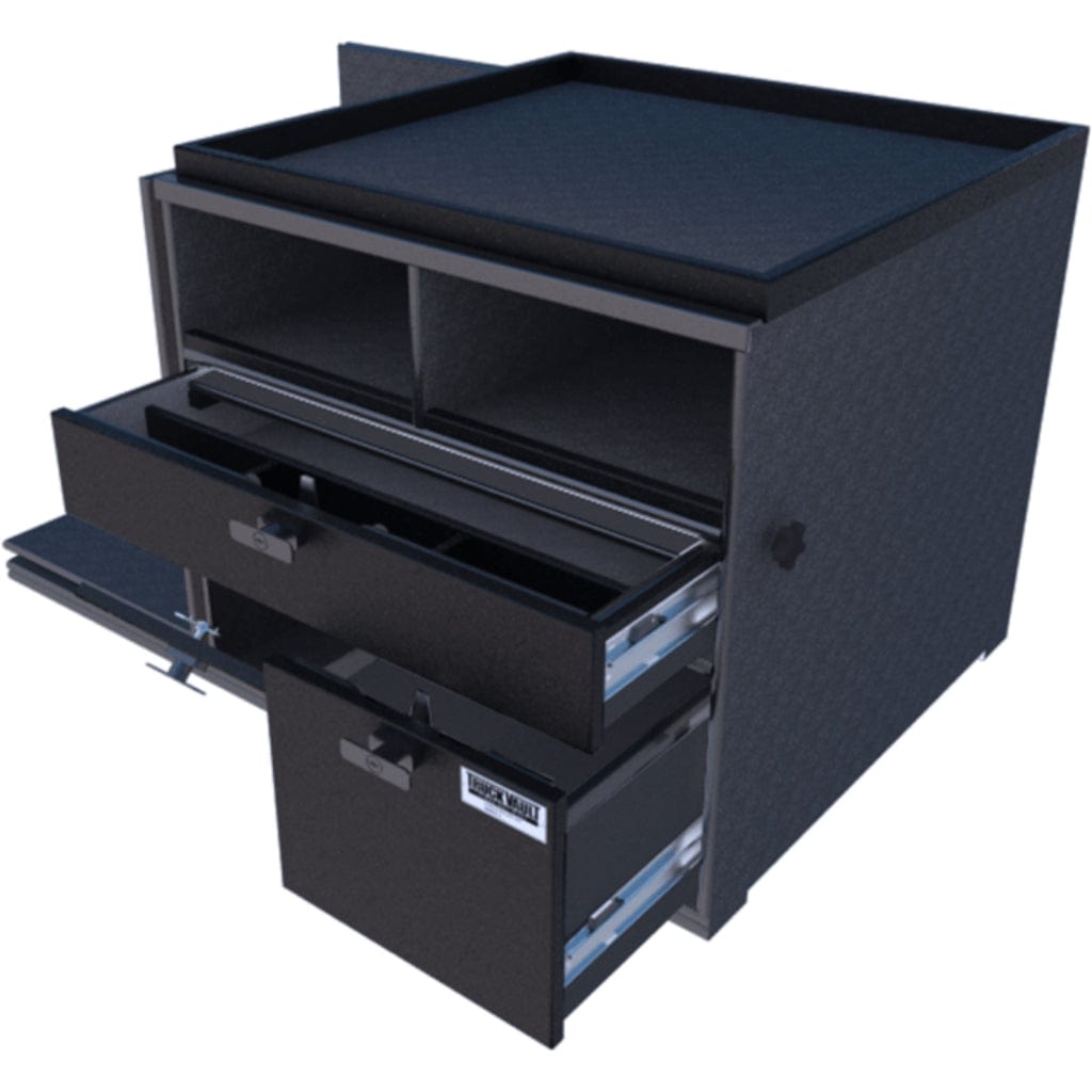 TruckVault Responder 5 SUV Responder Line | T-Handle with Key Lock | 1 File Drawer & 2 Small Cubbies | 1 Map Board Drawer