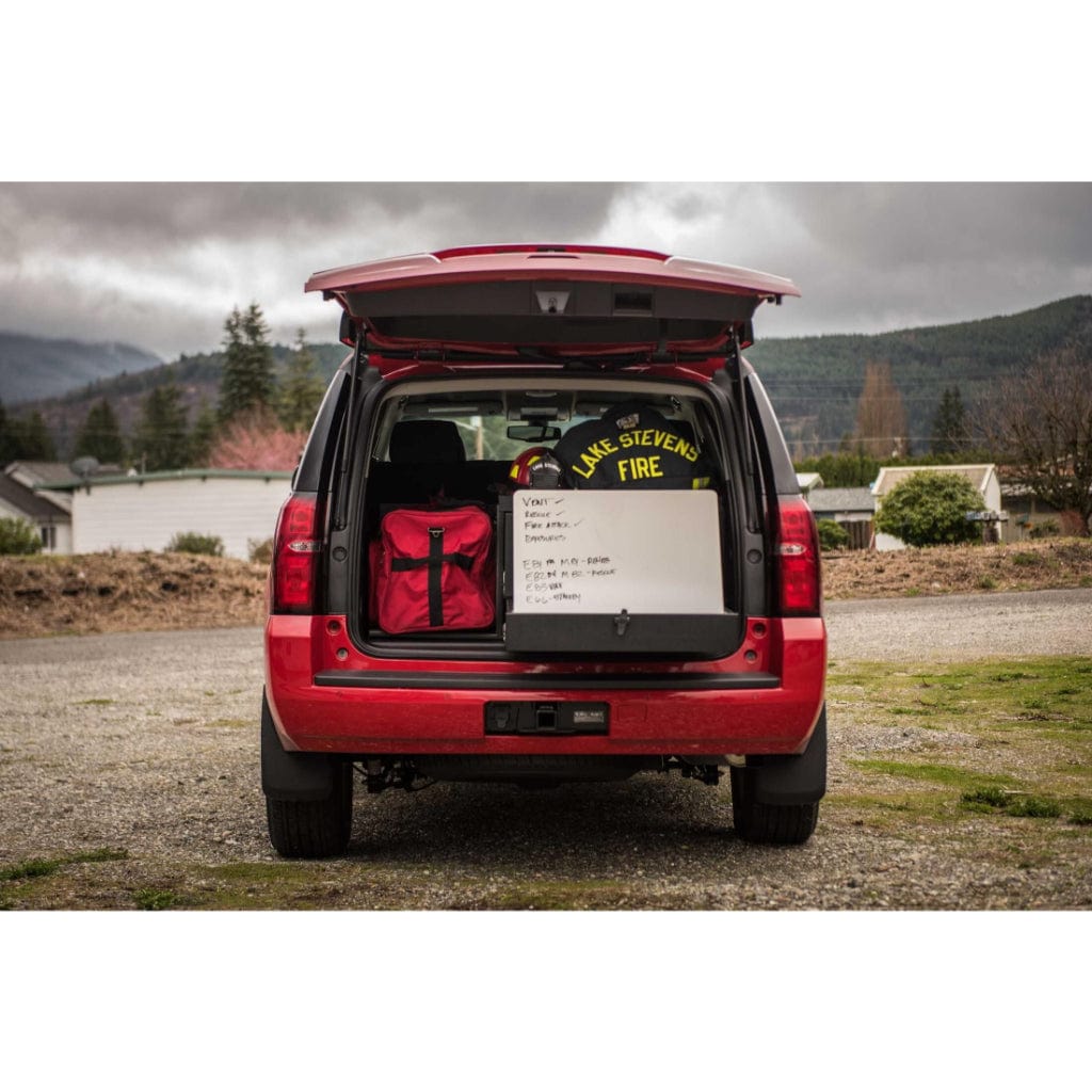 TruckVault Responder 8 SUV Responder Line | T-Handle with Key Lock | 1 File & 1 Map Board Drawer | 600 Watt Inverter
