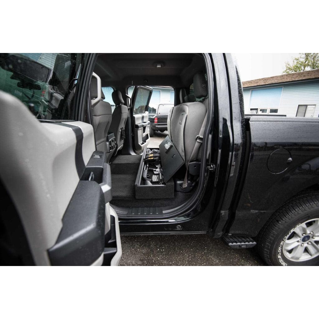 TruckVault SeatVault for Chevrolet Silverado 1500 Crew Cab (2014-Present) | In-Cab Storage | Combination Lock | 1-2 Top-Hinged Doors