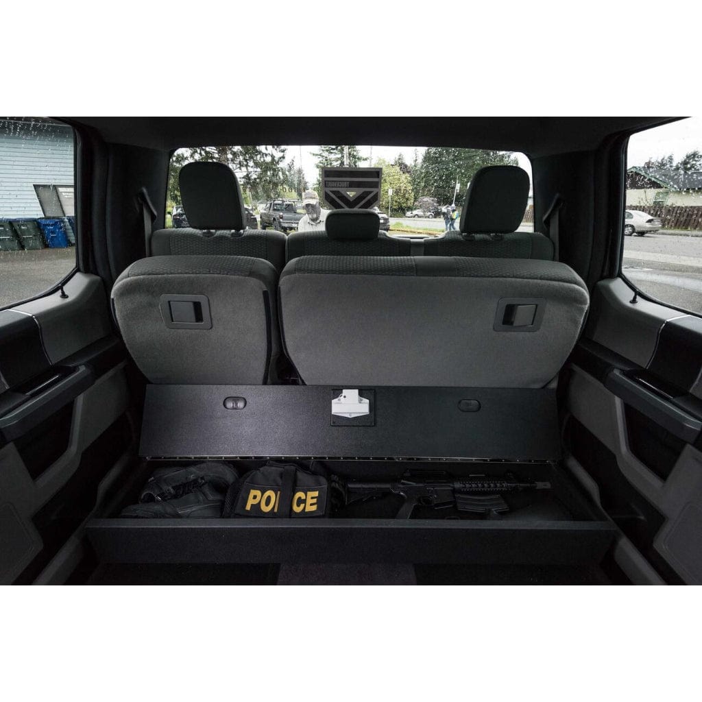 TruckVault SeatVault for Ford F-350 Extended Cab (2014-Present) | In-Cab Storage | Combination Lock | 1-2 Top-Hinged Doors