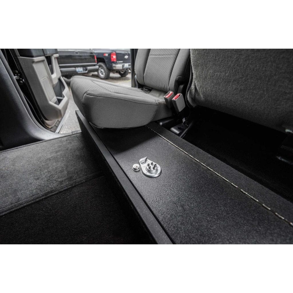 TruckVault SeatVault for Ford F-350 Extended Cab (2014-Present) | In-Cab Storage | Combination Lock | 1-2 Top-Hinged Doors