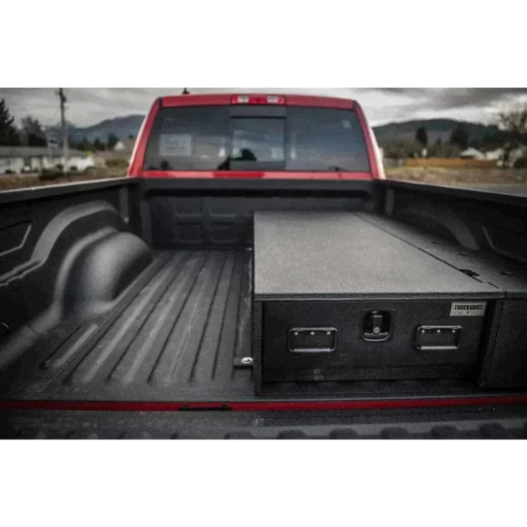 TruckVault Standard 1 Drawer Half Width All-Weather for Chevrolet Colorado (2015-2020) | Waterproof Storage | Weatherproof Exterior