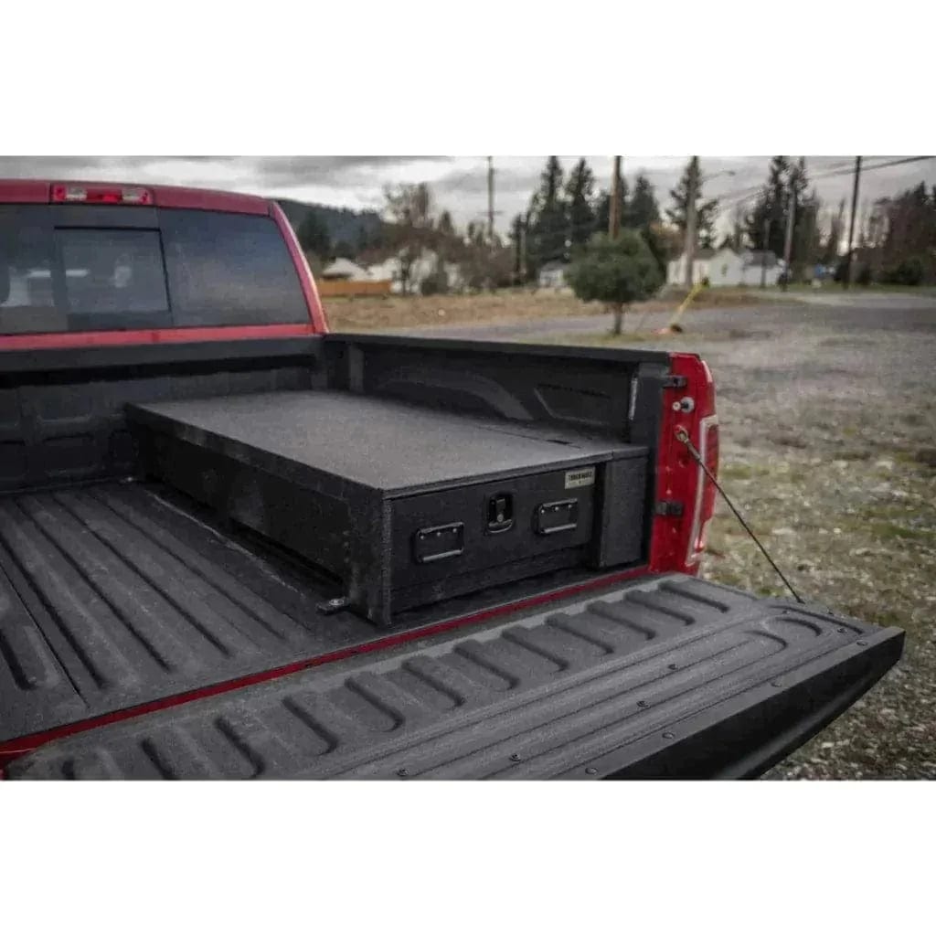TruckVault Standard 1 Drawer Half Width All-Weather for Chevrolet Colorado (2015-2020) | Waterproof Storage | Weatherproof Exterior